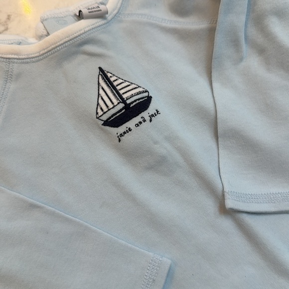 ADORABLE 4 pc Janie & jack converse bundle 2 outfits, jacket, chucks nautical - Picture 3 of 7